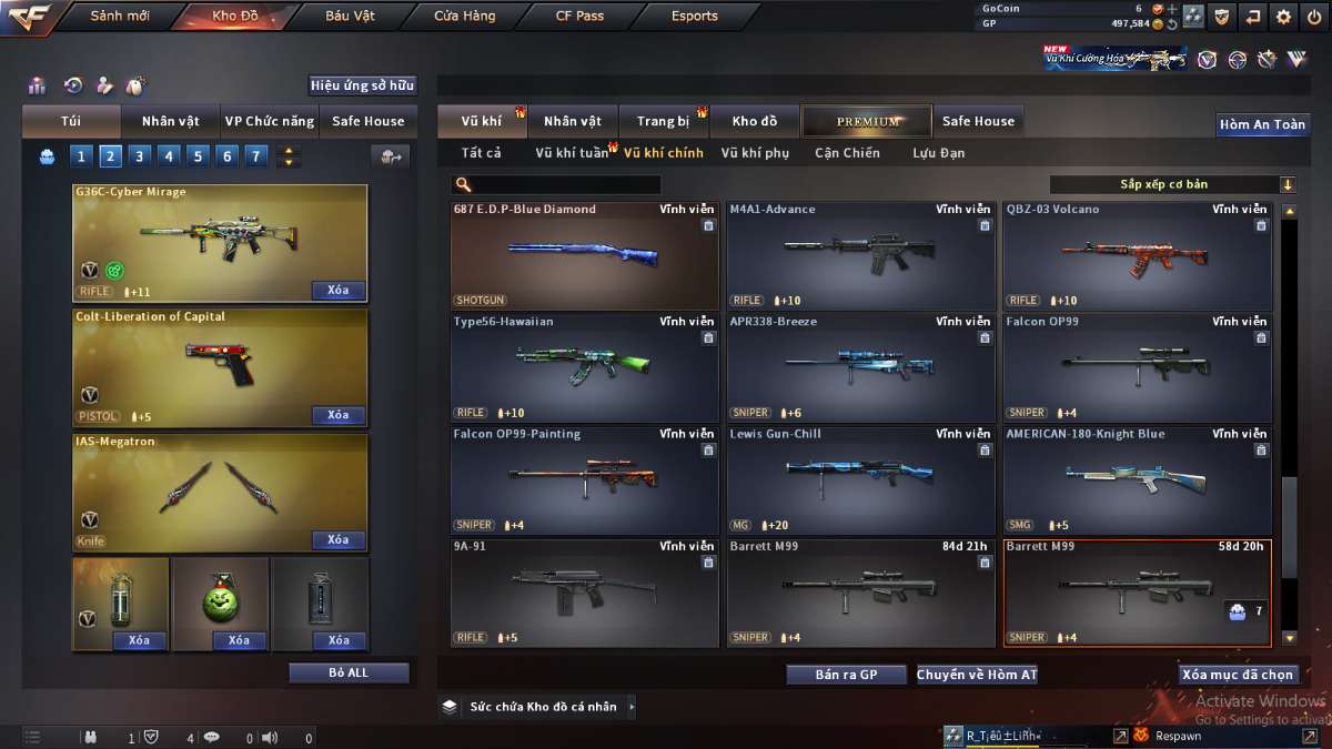 shop acc cf uy tin gia re